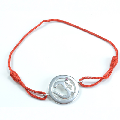 Chakra Aum Armbånd - 1 Chakra - Med Rubin - 18mm