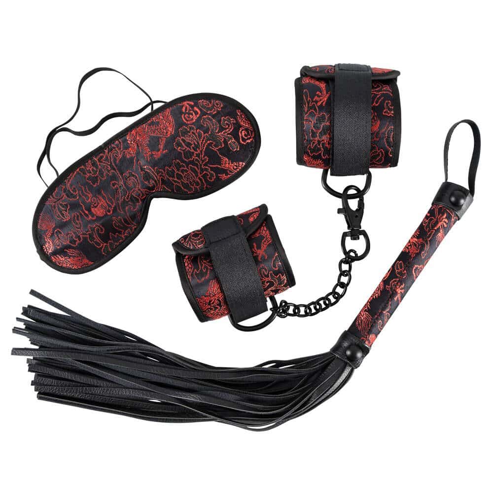Bad Kitty Asia Bondage Sæt Rød Og Sort