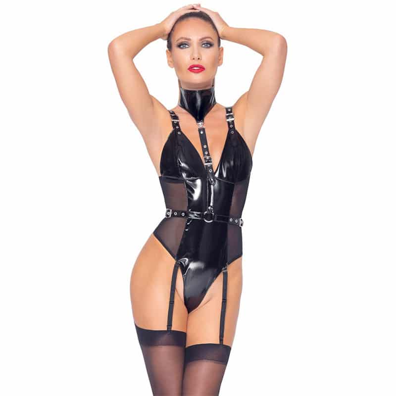 Black Level Masha Lak Bodystocking Sort - Xl