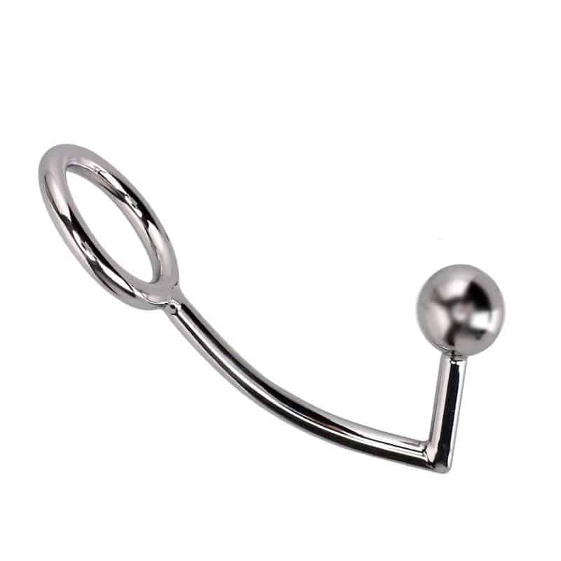 Bound Metal Penisring Med Anal Plug