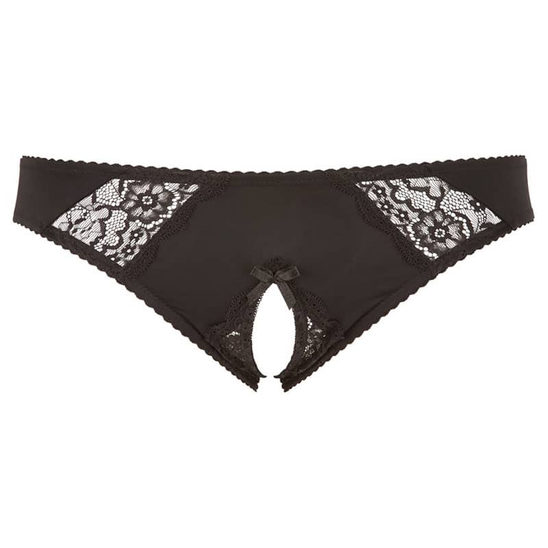 Cottelli Curves Gina Bundløs Trusse Sort - Xxl