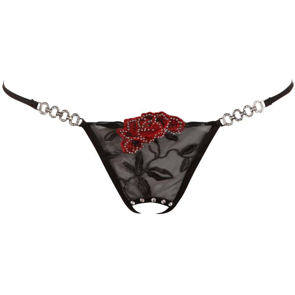 Cottelli Jane Bundløs G-streng Sort - M/l