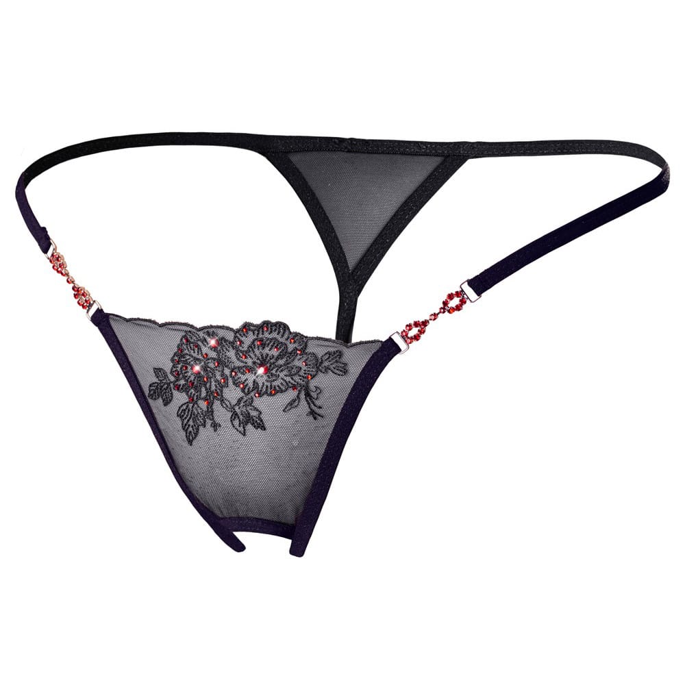 Cottelli Rebecca Bundløs G-streng Sort - S/m