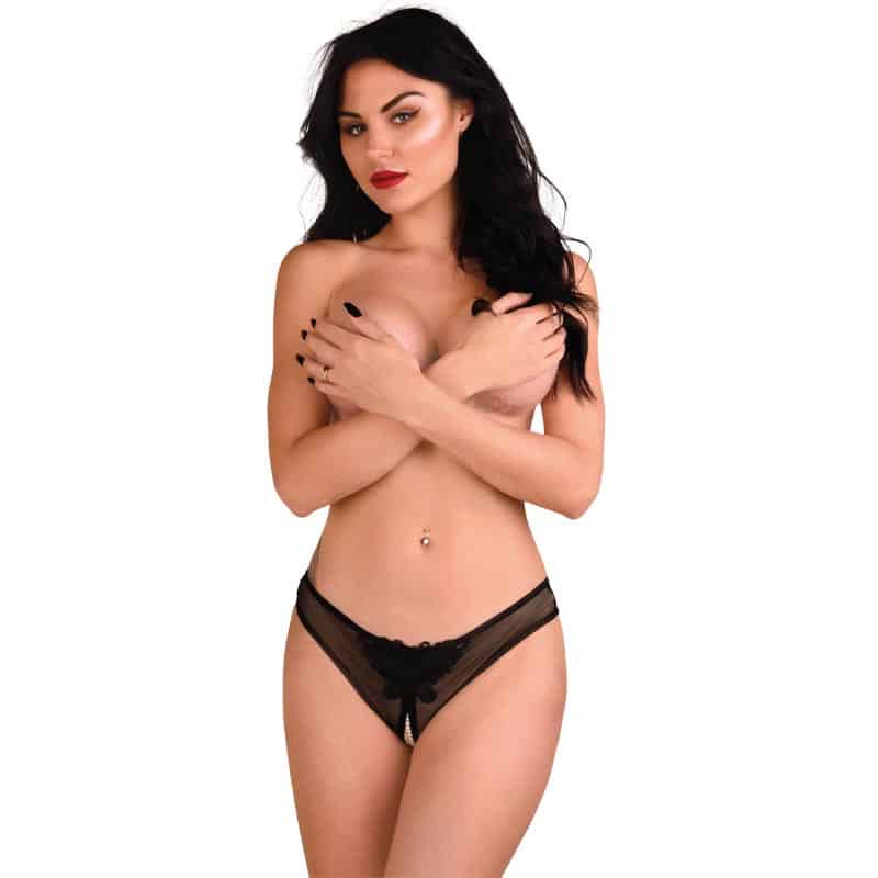 Daring Intimates Indra Bundløs G-streng Sort - S/m