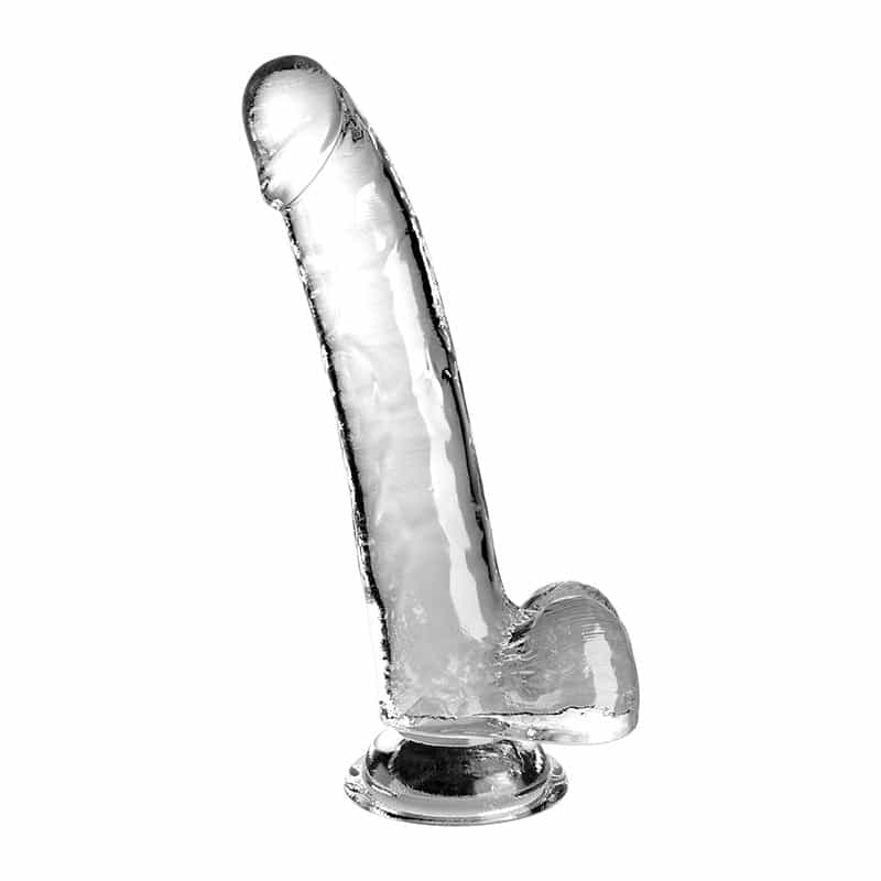 King Cock Clear Realistisk Dildo 23 Cm - Transparent
