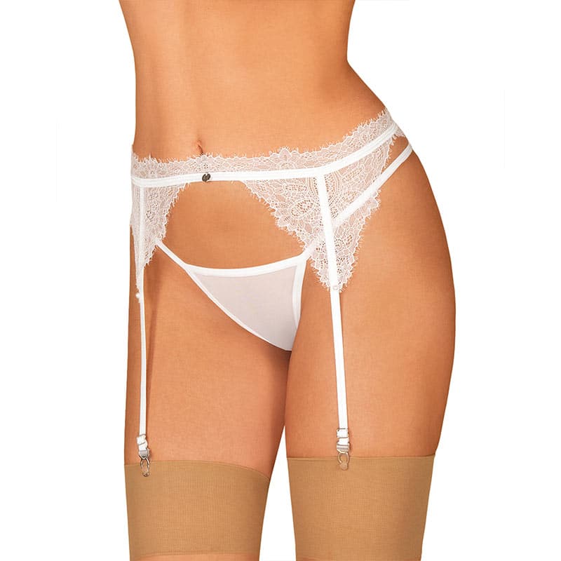 Obsessive Bianelle Hofteholder Hvid - S/m