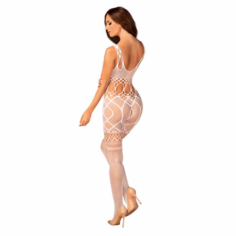 Obsessive Harper Bundløs Catsuit Hvid - Xl/xxl