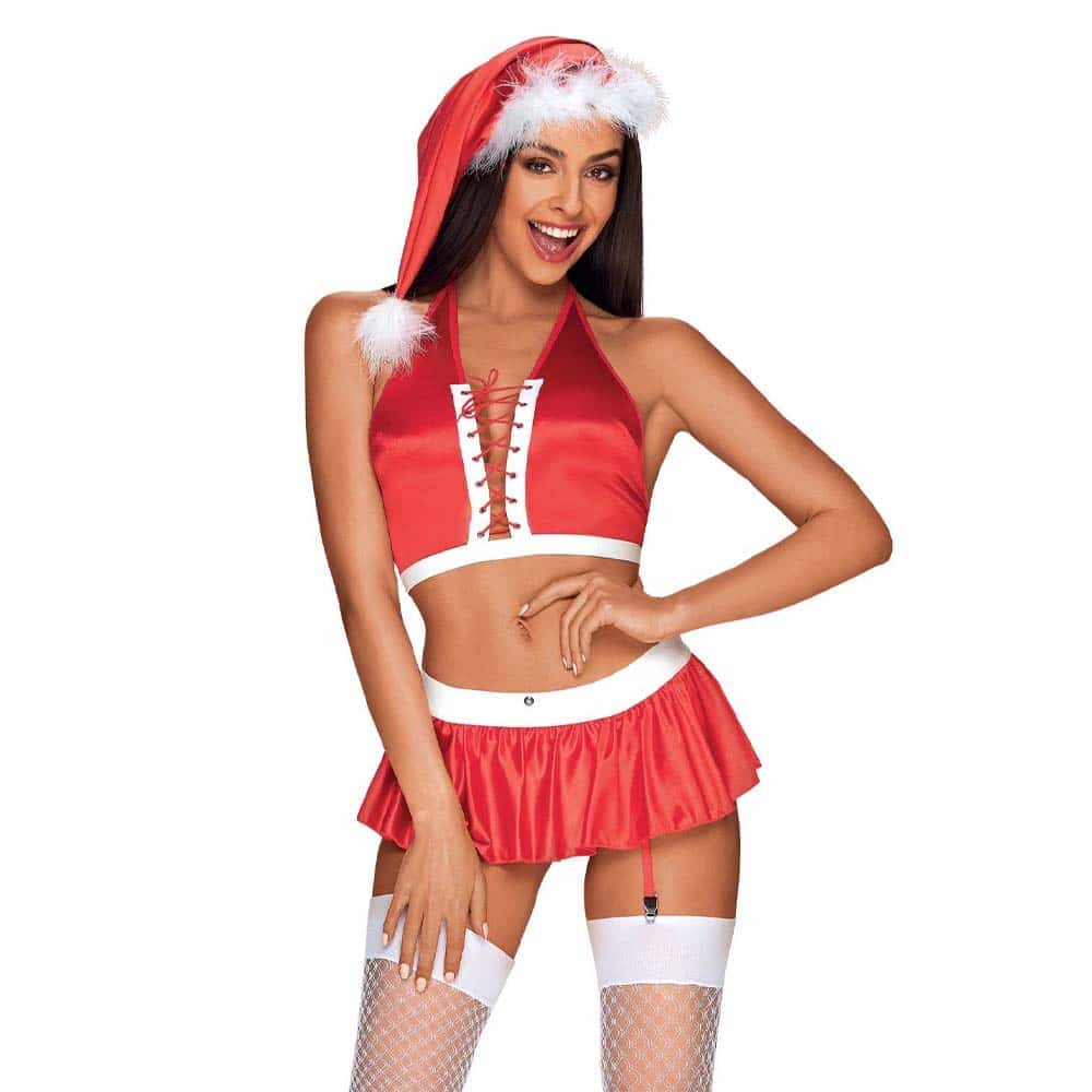 Obsessive Ms Claus Kostume Rød - S/m