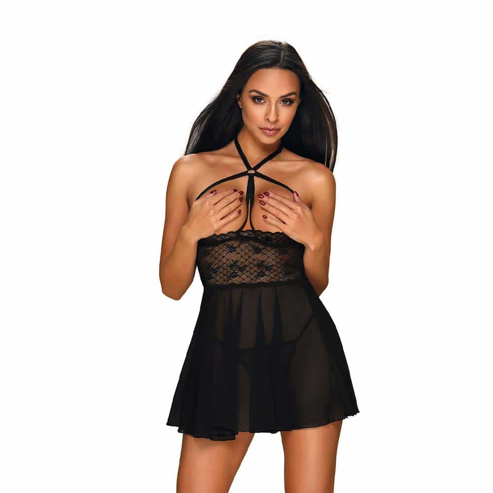 Obsessive Nettsy Babydoll Sort - S/m
