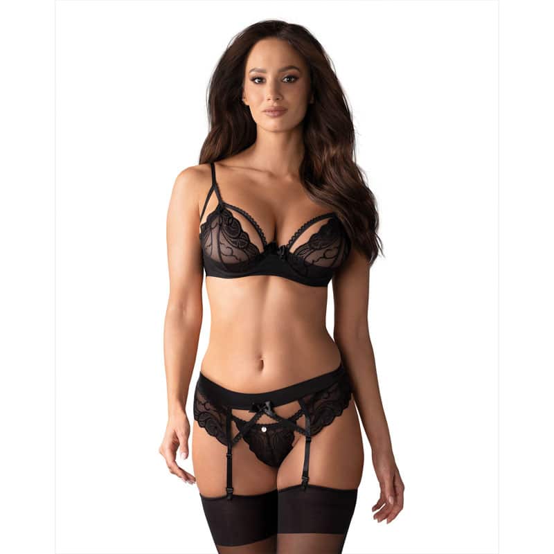Obsessive Wonderia Hofteholder Sæt Sort - L/xl