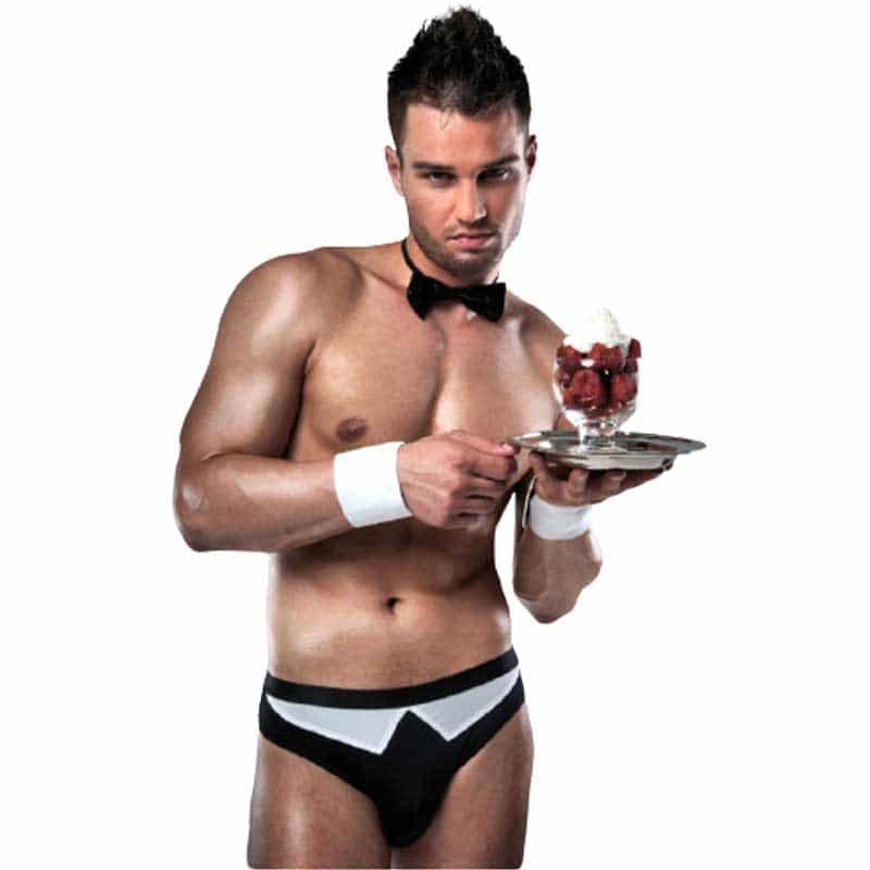 Passion The Bartender Ii Sæt Til Mænd Sort Og Hvid - L/xl