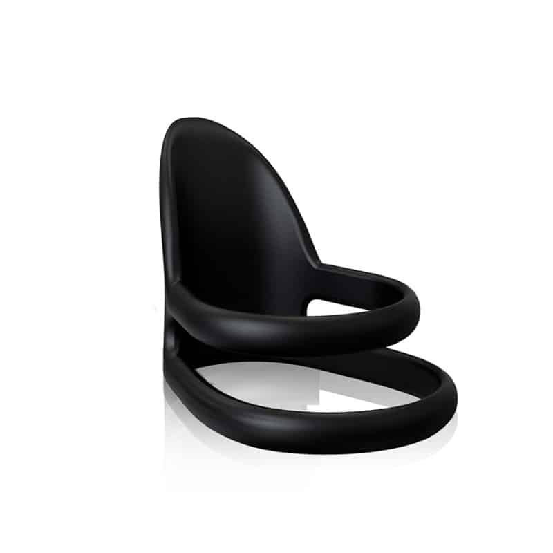 Pleaser Mac Silikone Penisring Sort