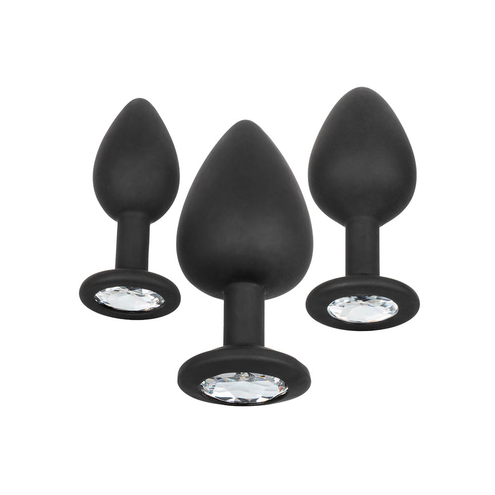 Calexotics Sort Buttplug Sæt Med 3