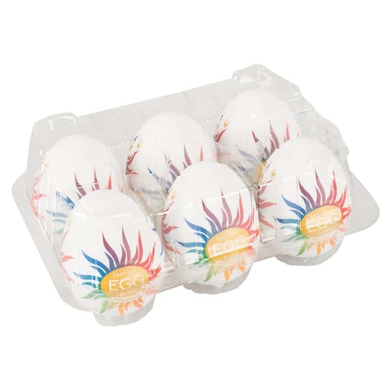 Tenga Egg Shiny Pride Edition 6 Pack Onani Håndjob Til Mænd