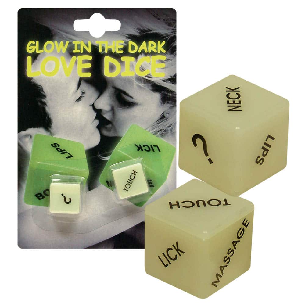 Erotiske "glow-in-the-dark" Sex Terninger