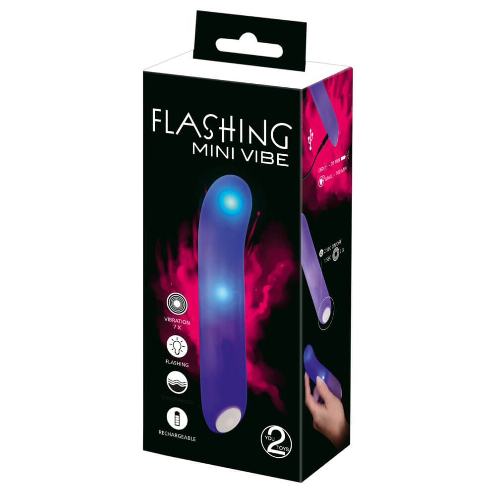 You2toys Flashing Mini Vibrator Med Lys