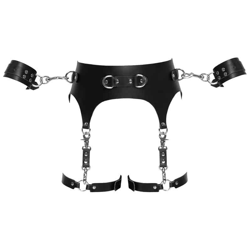 Zado Sort Bondagebælte - L/xl