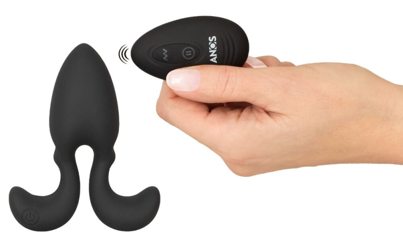 Anos Vibrating Buttplug Med Flexible Vinger