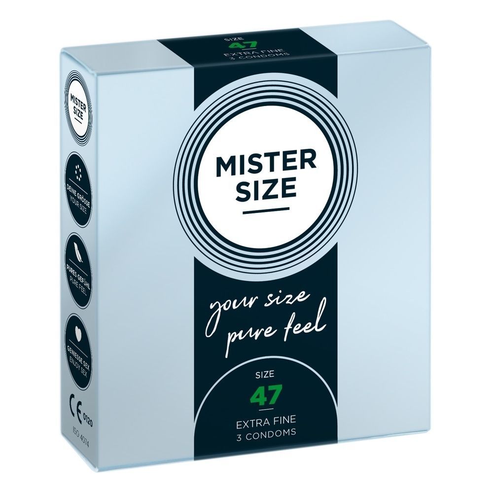 Mister Size 47 Mm  -  Kondomer-3 Stk.
