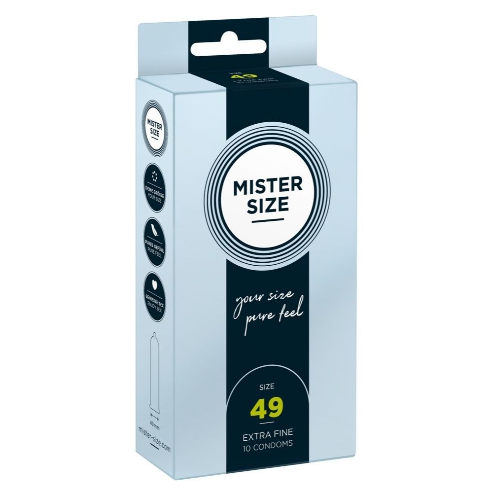 Mister Size 49 Mm  -  Kondomer-10 Stk.