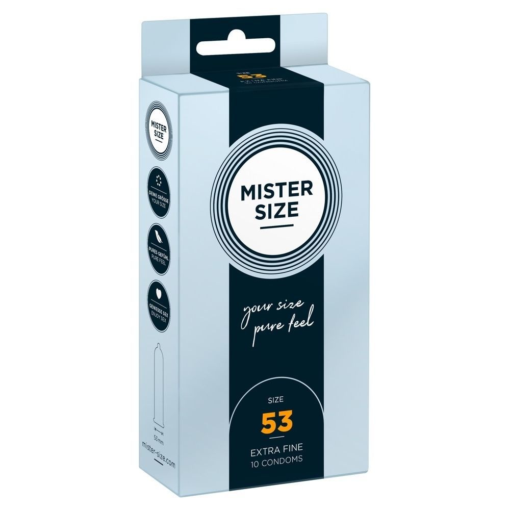 Mister Size 53 Mm  -  Kondomer-10 Stk.