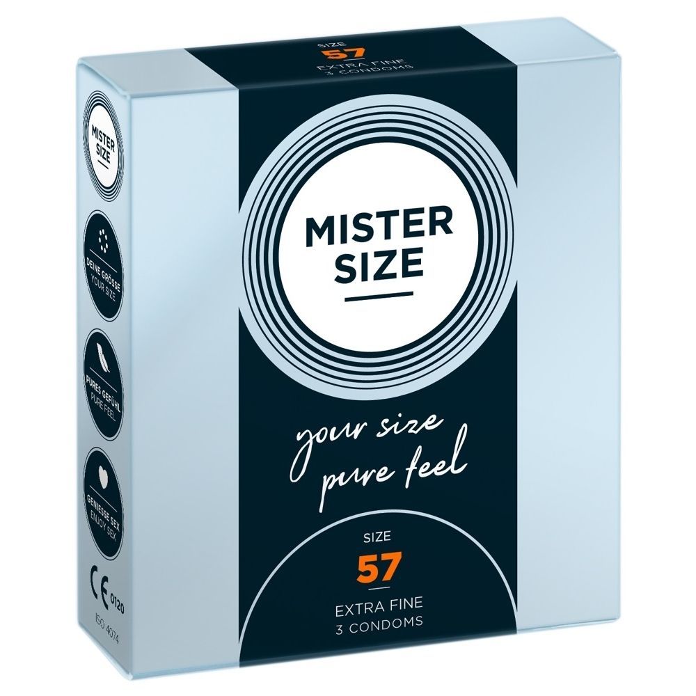 Mister Size 57 Mm  -  Kondomer-3 Stk.