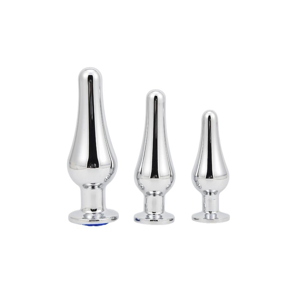 Diamond King - Stål Buttplug Sæt Med Diamant