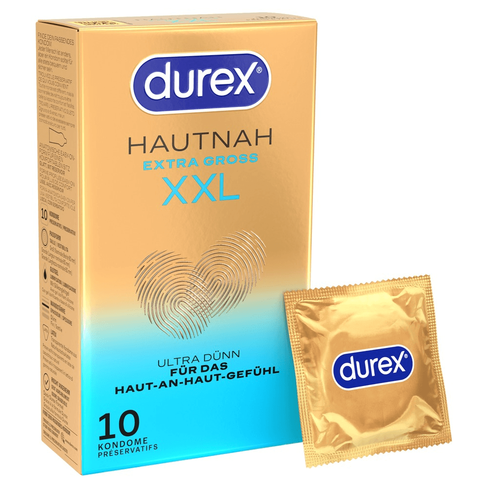 Durex Hautnah Ekstra Store Xxl Kondomer 10 Stk