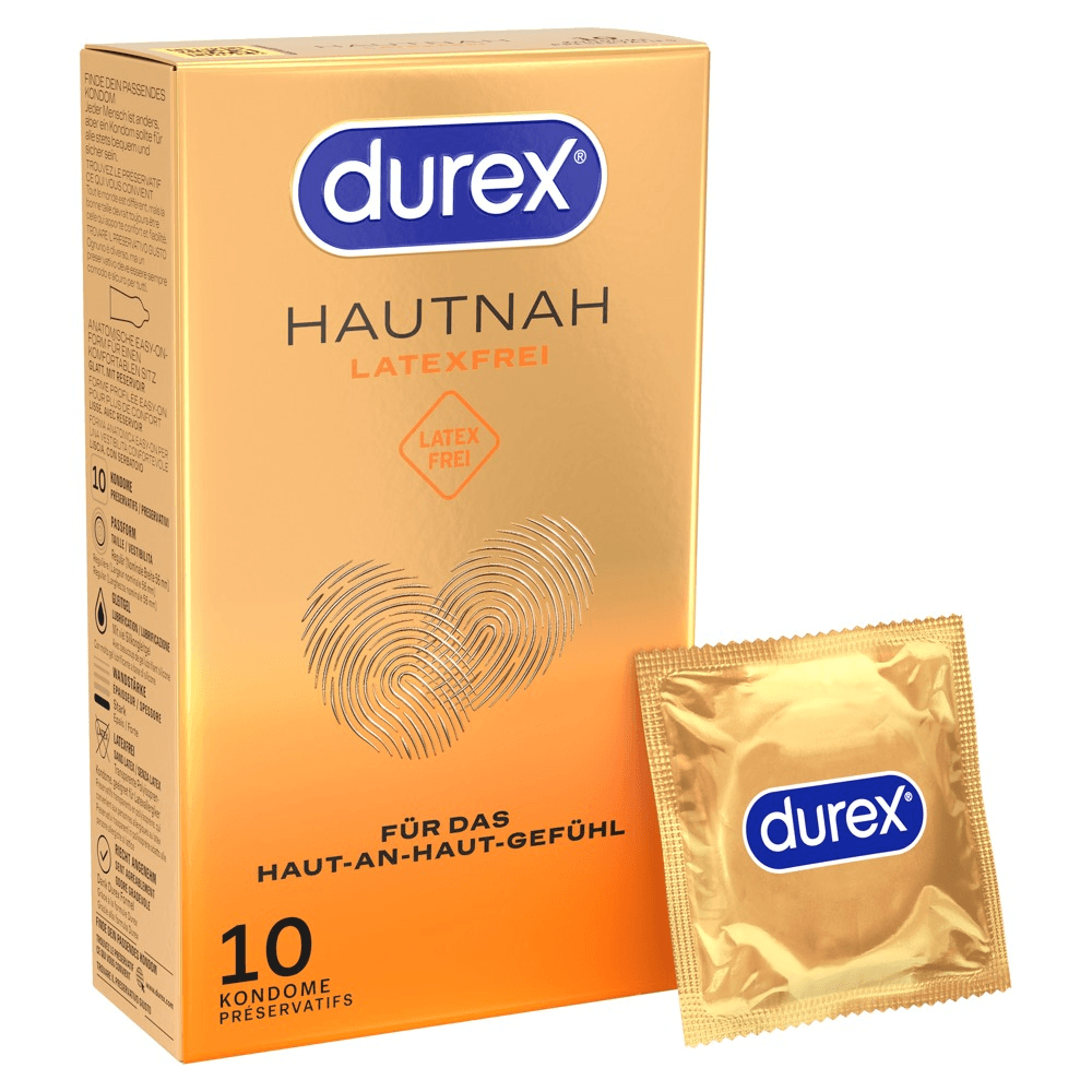 Durex Hautnah Latex-free Kondomer  -  10 Stk.