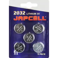 Japcell Lithium Cr2032 3v Batterier - 5 Stk. - Batteri
