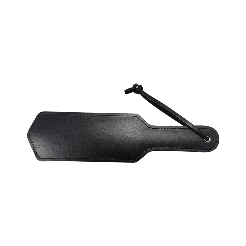 Læder Paddle Med Metalnitter - Dobbelt Design