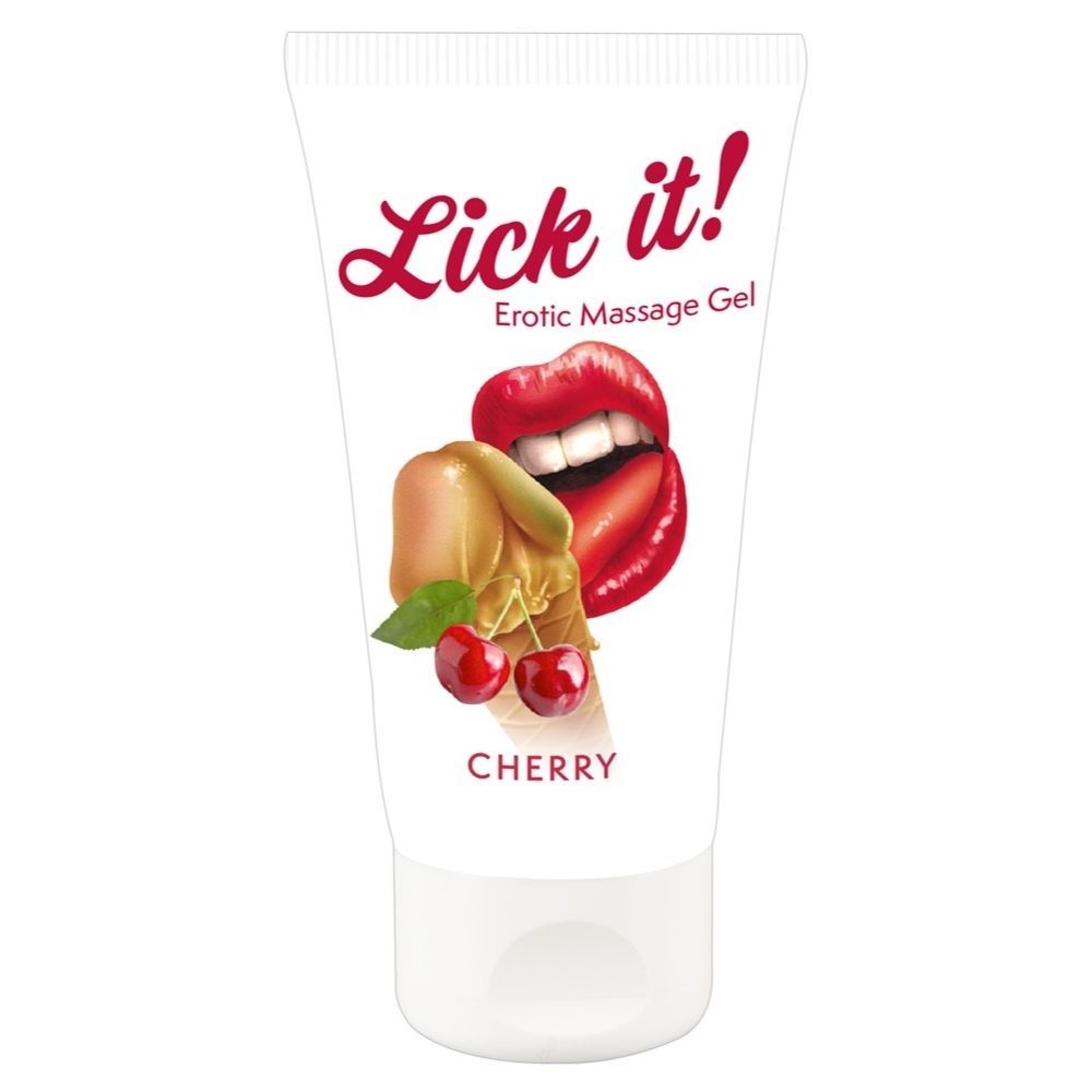 Lick It! Erotic Massage Gel-kirsebær