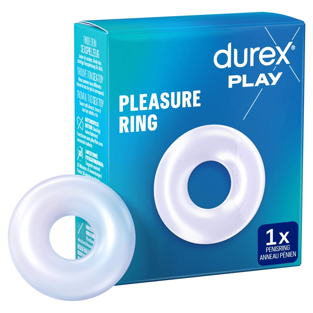 Durex Pleasure Ring  -  Elastisk Penisring I Silikone
