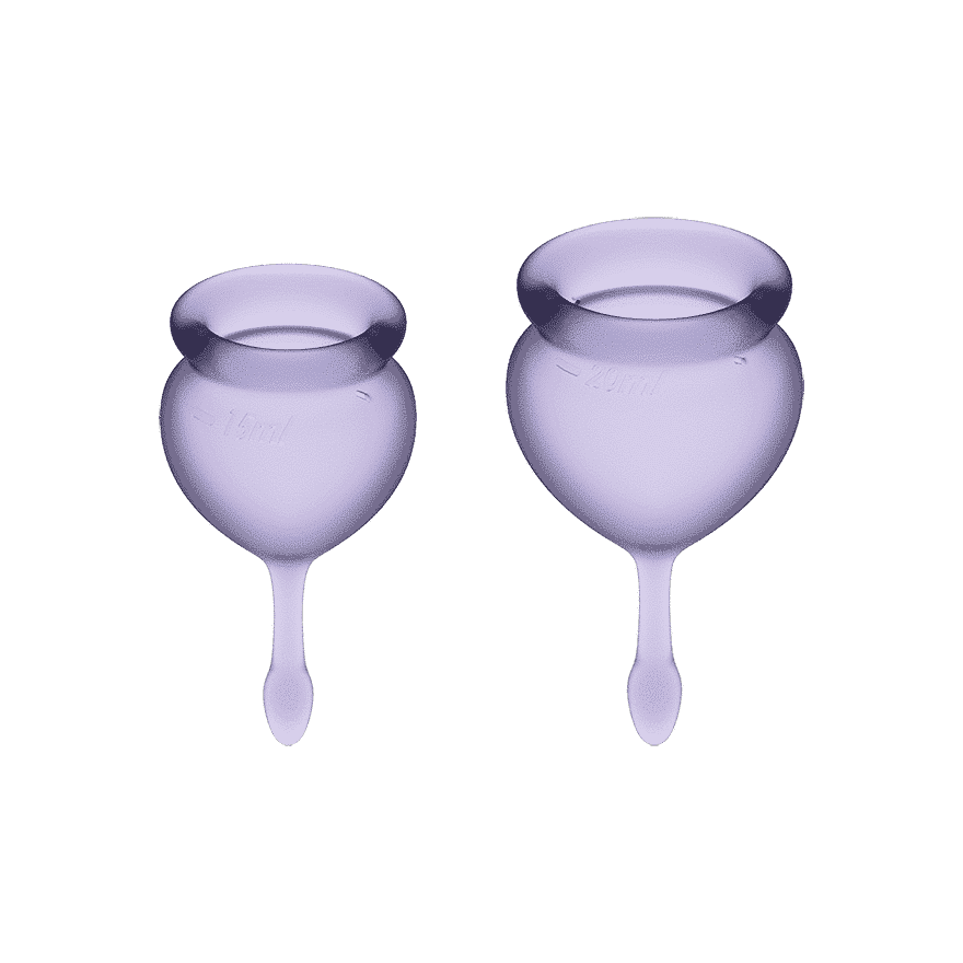 Satisfyer Feel Good Menstruationskop 2 Pak - Lilla