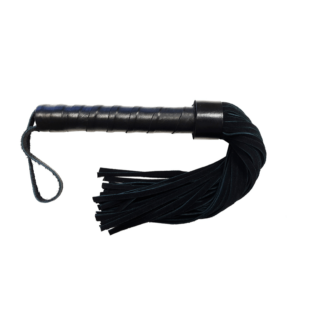 Kort Ruskinds Flogger Med Læderhåndtag