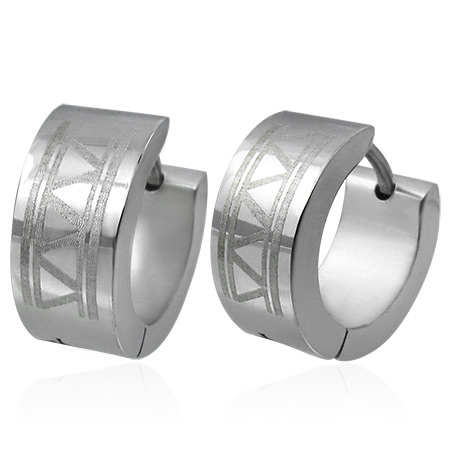 øreringe Hoops Stål - ø13mm - Pr Par