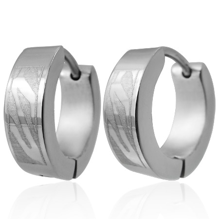 øreringe Hoops Stål - ø13mm - Pr Par