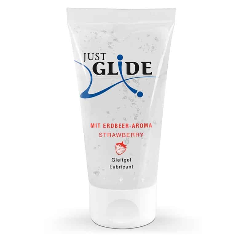 Just Glide Glidecreme Med Jordbærsmag 50 Ml