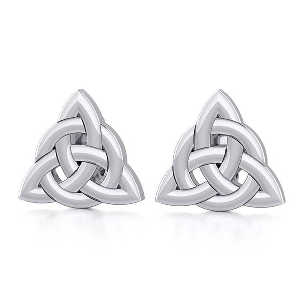 ørestikker Med Triquetra - Treenighedssymbolet - 6,5mm - Pr Sæt