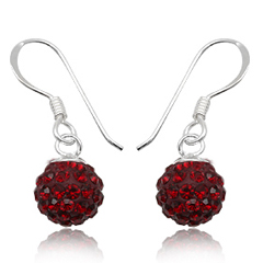 øreringe Med Swarovski Krystaller - 21mm - Pr Par