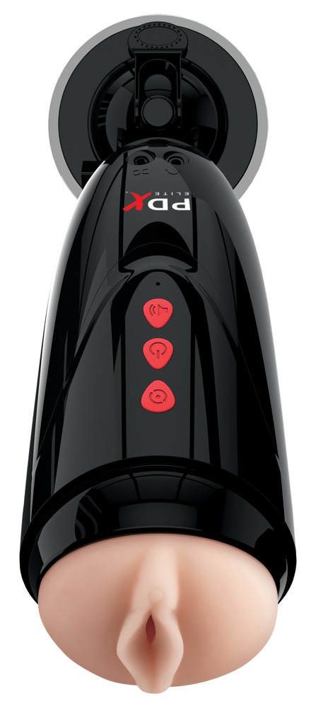 Pdx Elite Dirty Talk Starter Stroker  -  Vibrerende Masturbator Med Stønnefunktion
