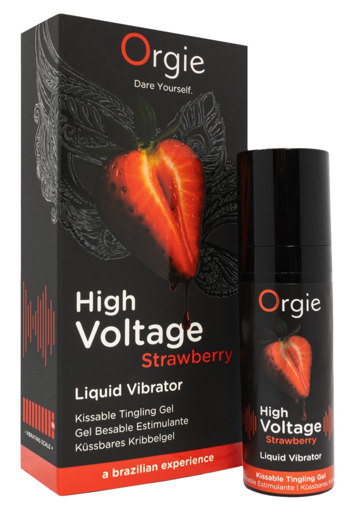 Orgie High Voltage Strawberry Stimulerende Intimgel 15 Ml