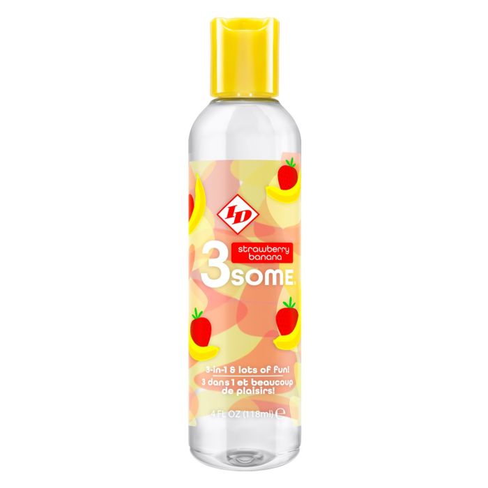 Id 3some Glidecreme Med Jordbær Og Banan 118 Ml