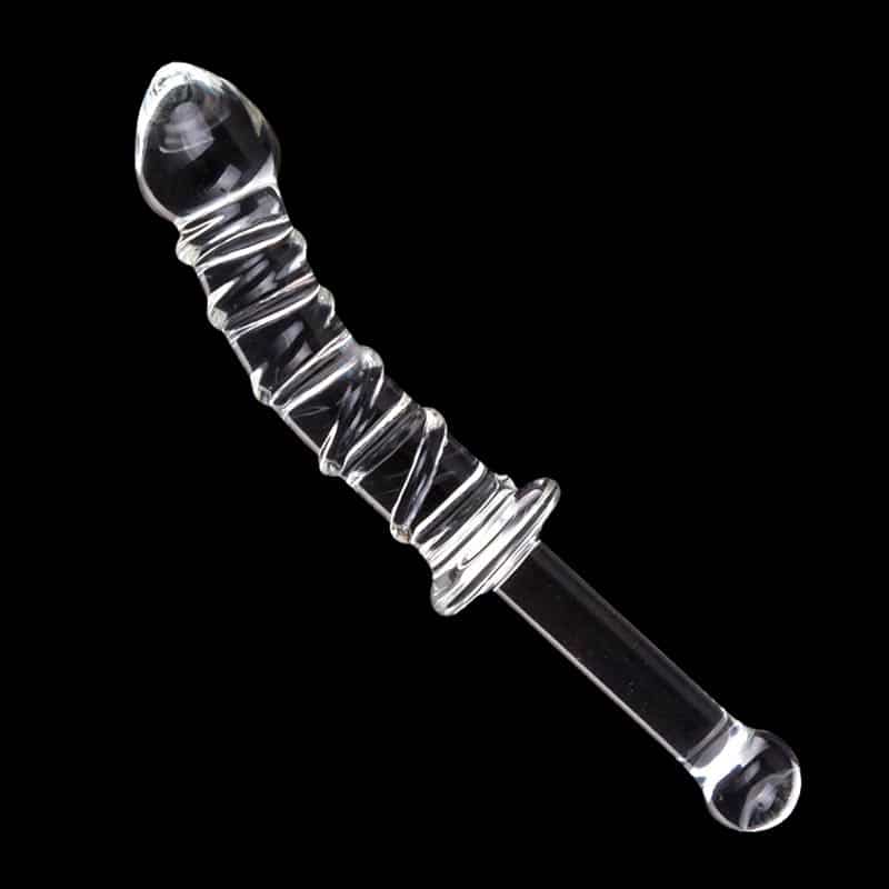 Celestials Glas Dildo Med Håndtag
