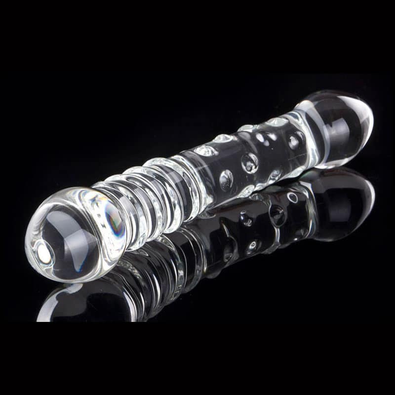 Celestials Transparent Glas Dobbelt Dildo