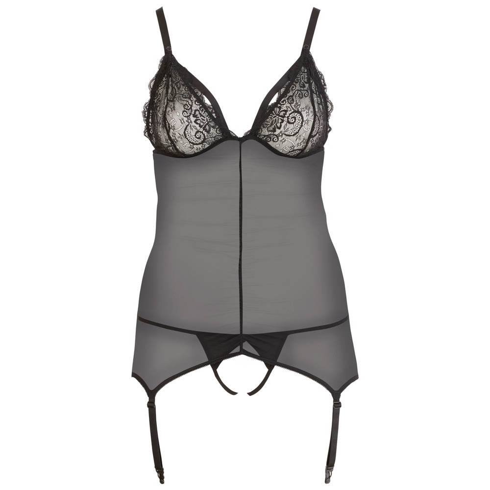 Cottelli Curves Bundløs Bodystocking Sort - Xxxl