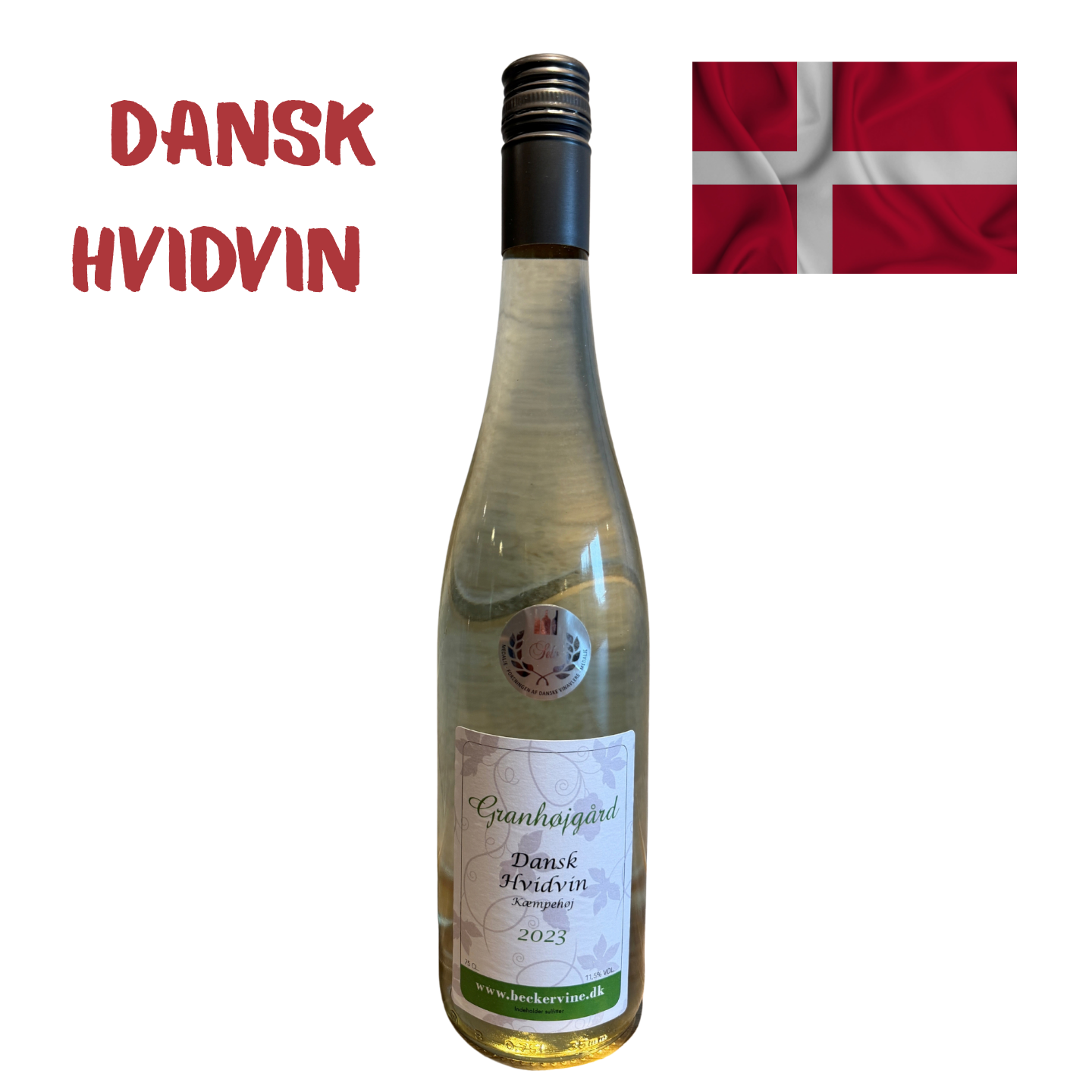 Granhøjgaard Kæmpehøj  -  Dansk Hvidvin 2023