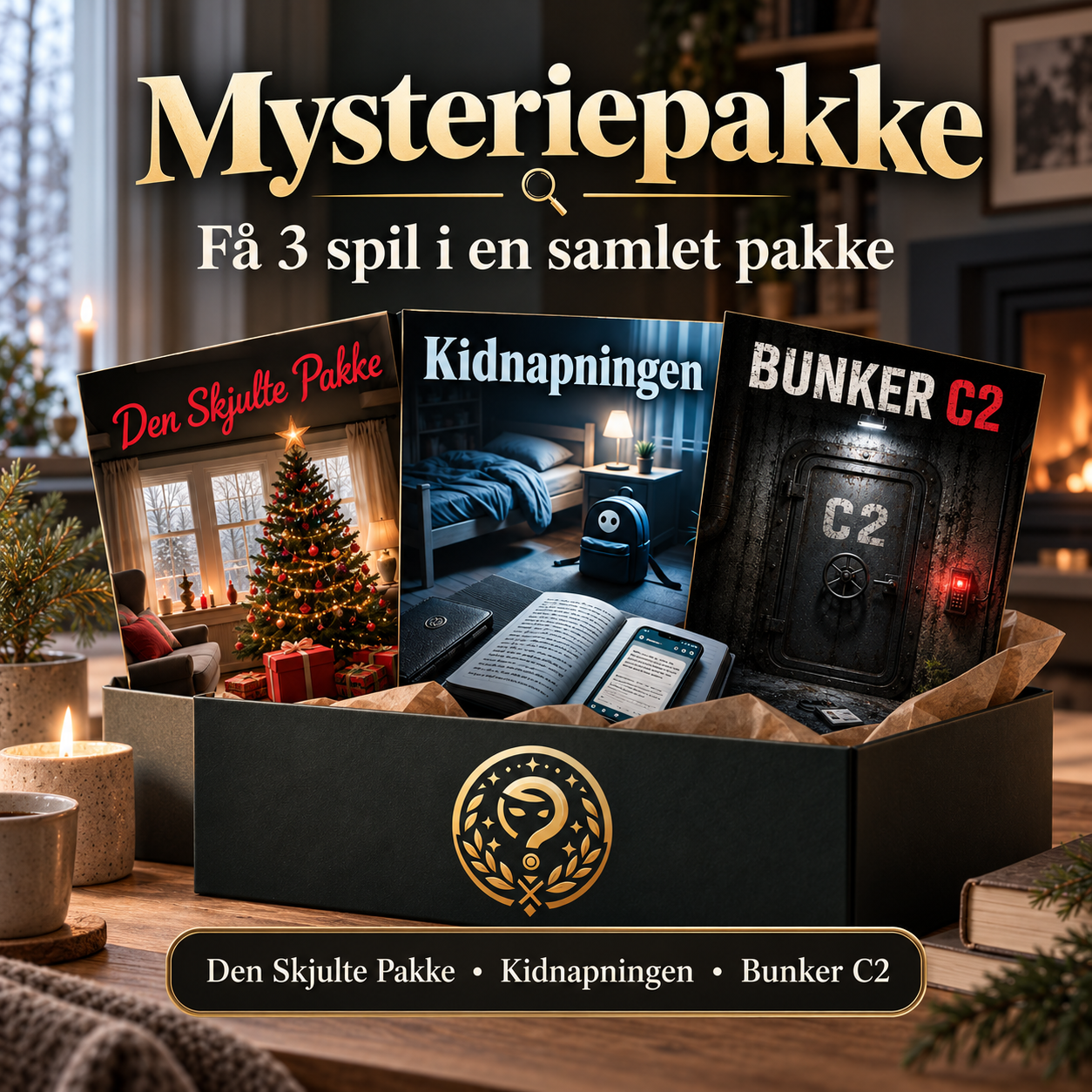 Det Ultimative Mysteriepakke  Tre Gådefulde Spil