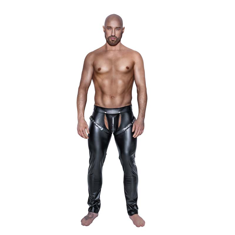 Noir Handmade Constantin Wetlook Bukser Sort - S