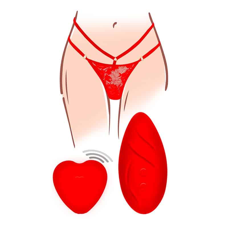 Toyjoy Divine Trusse Vibrator Rød